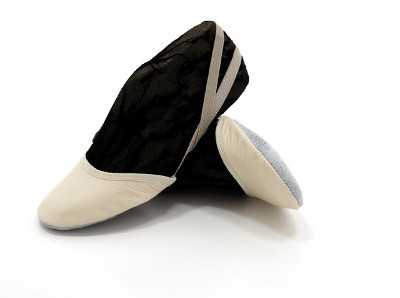 napalcówki skóra kolor beżowy